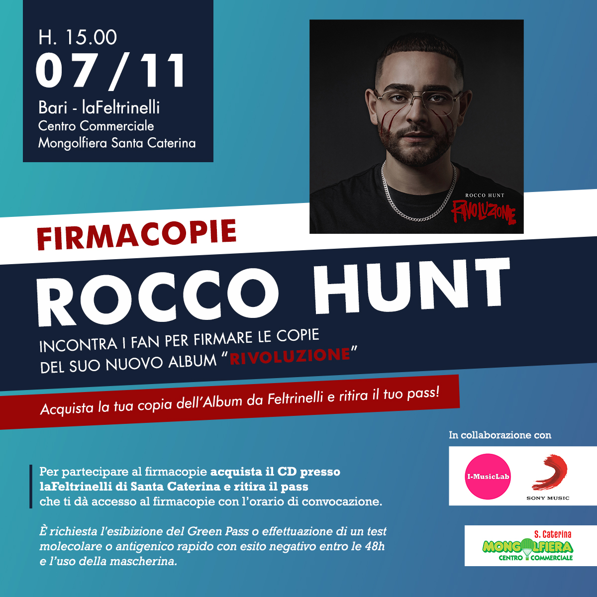 Firmacopie con Rocco Hunt