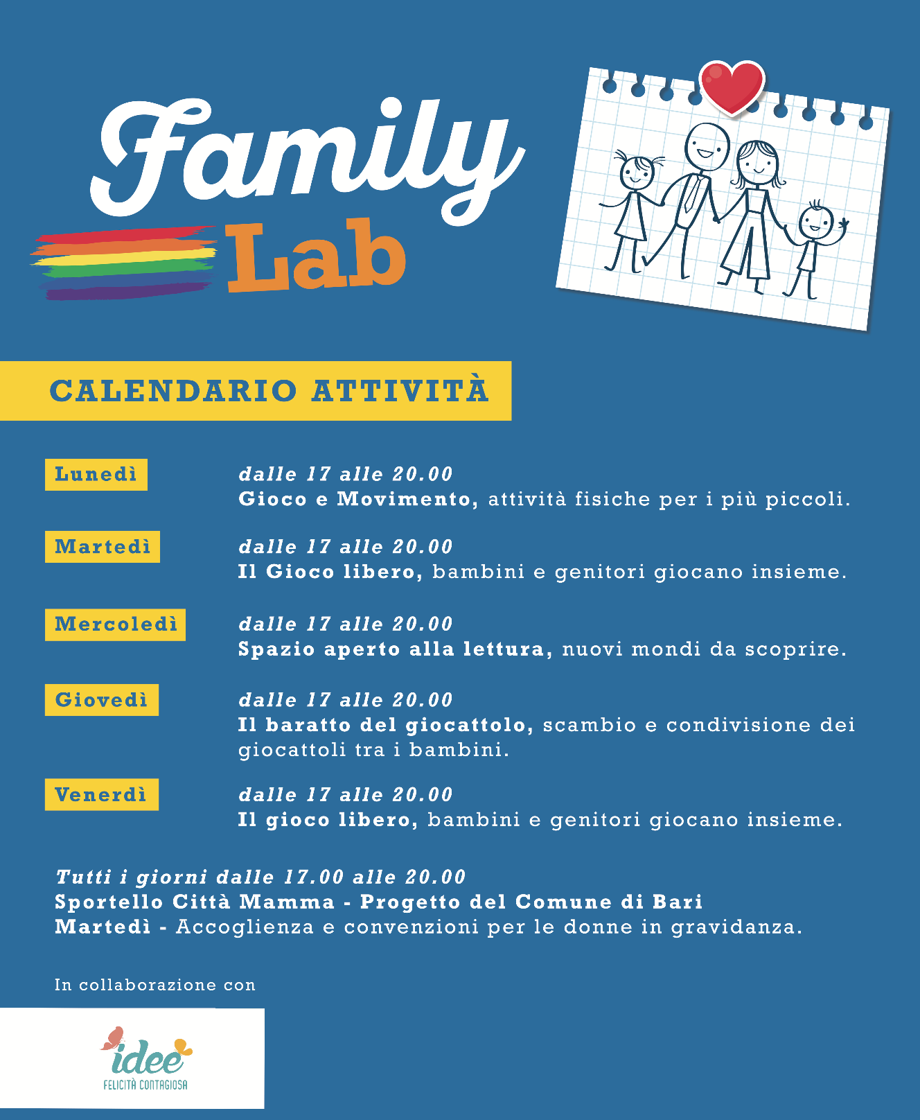 Family Lab - il calendario