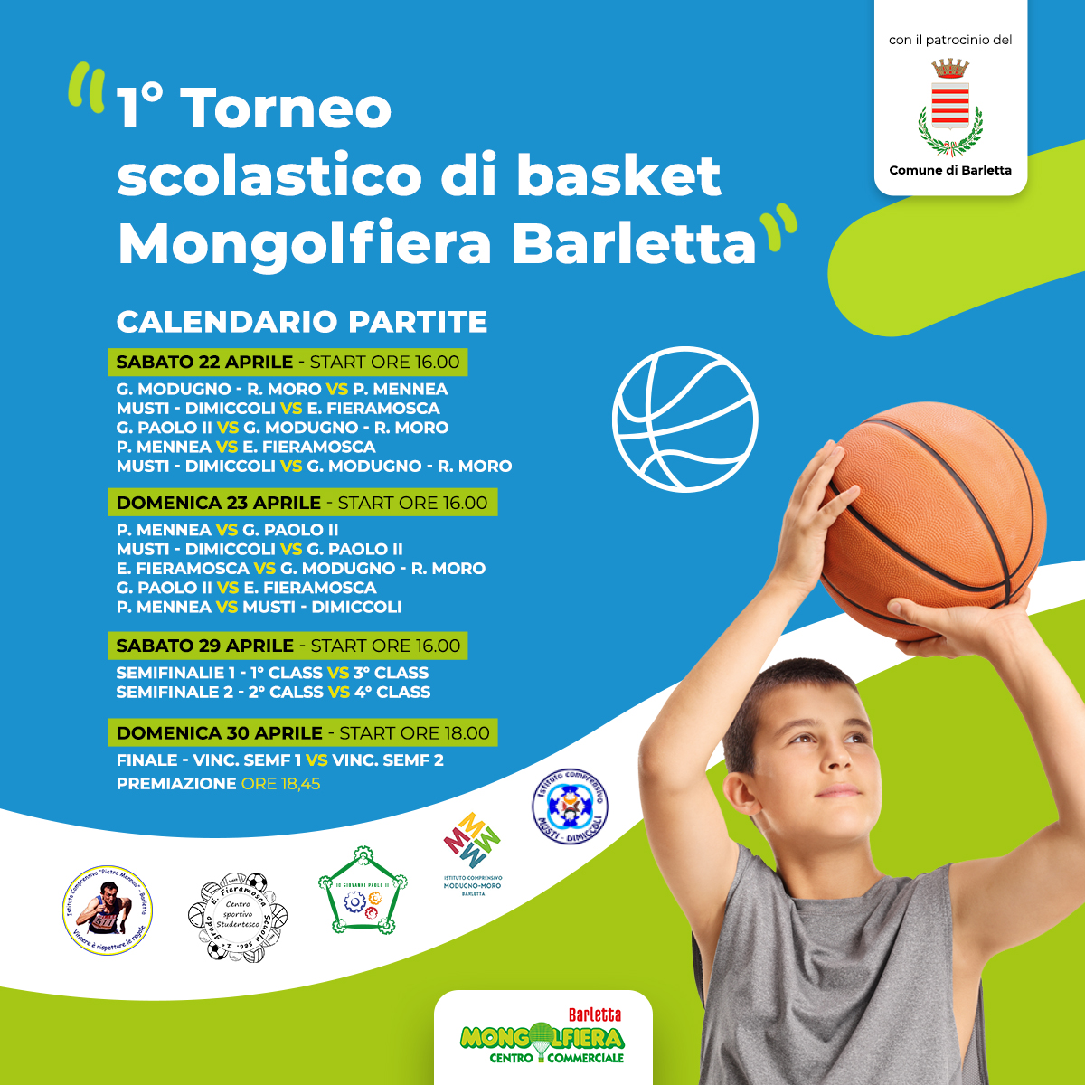 1° Torneo scolastico di basket Mongolfiera Barletta
