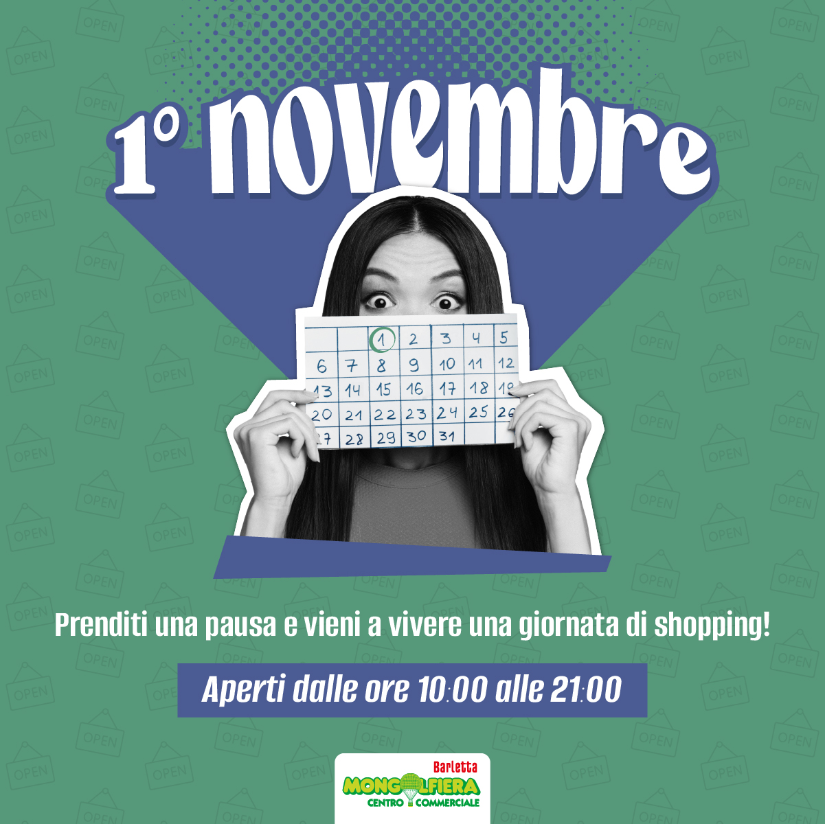 L'1 Novembre il centro è aperto