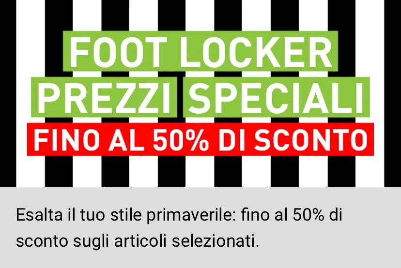 Foot Locker: Prezzi Speciali
