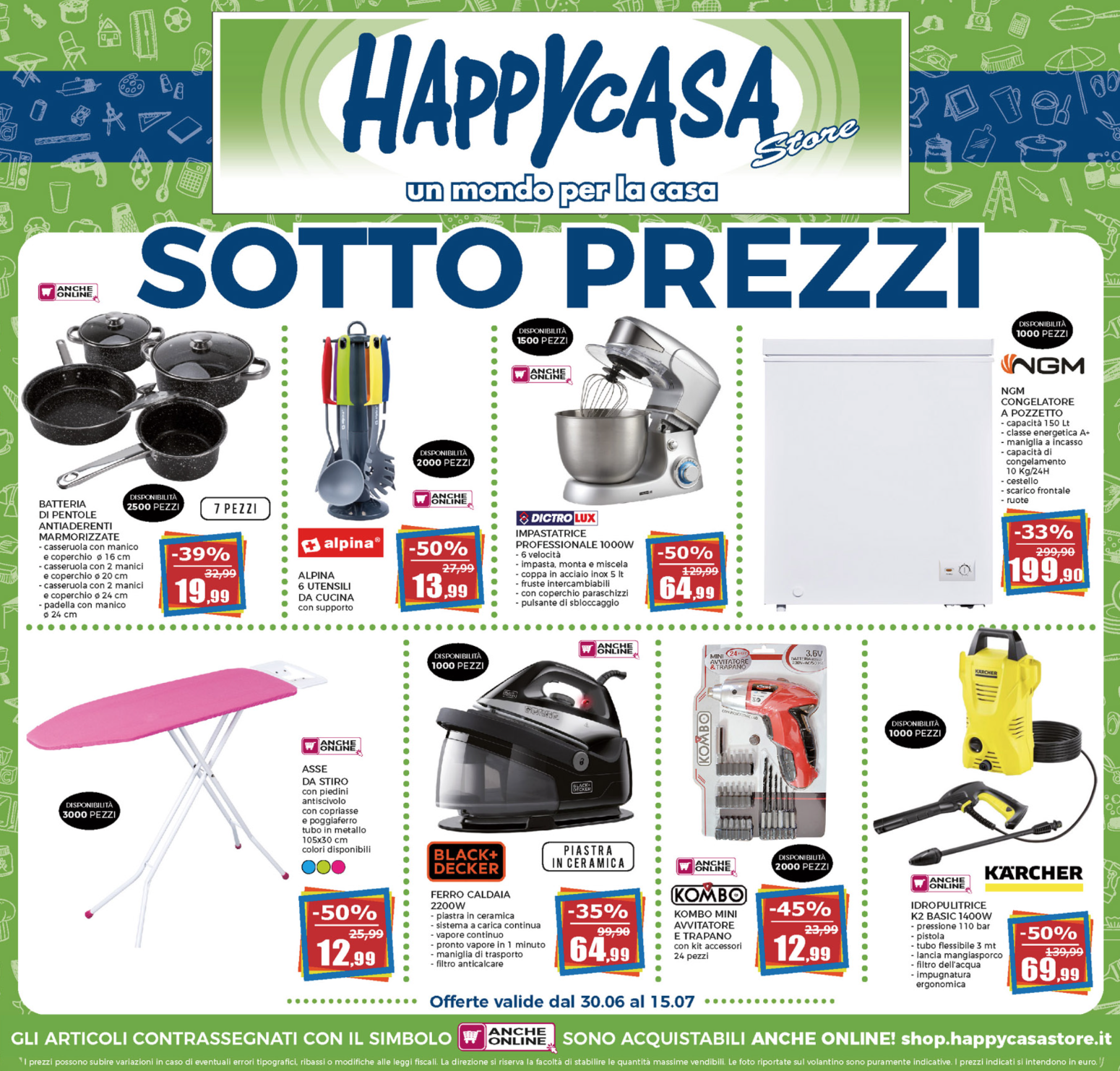 Happy Casa Store: Volantino luglio SOTTO PREZZI
